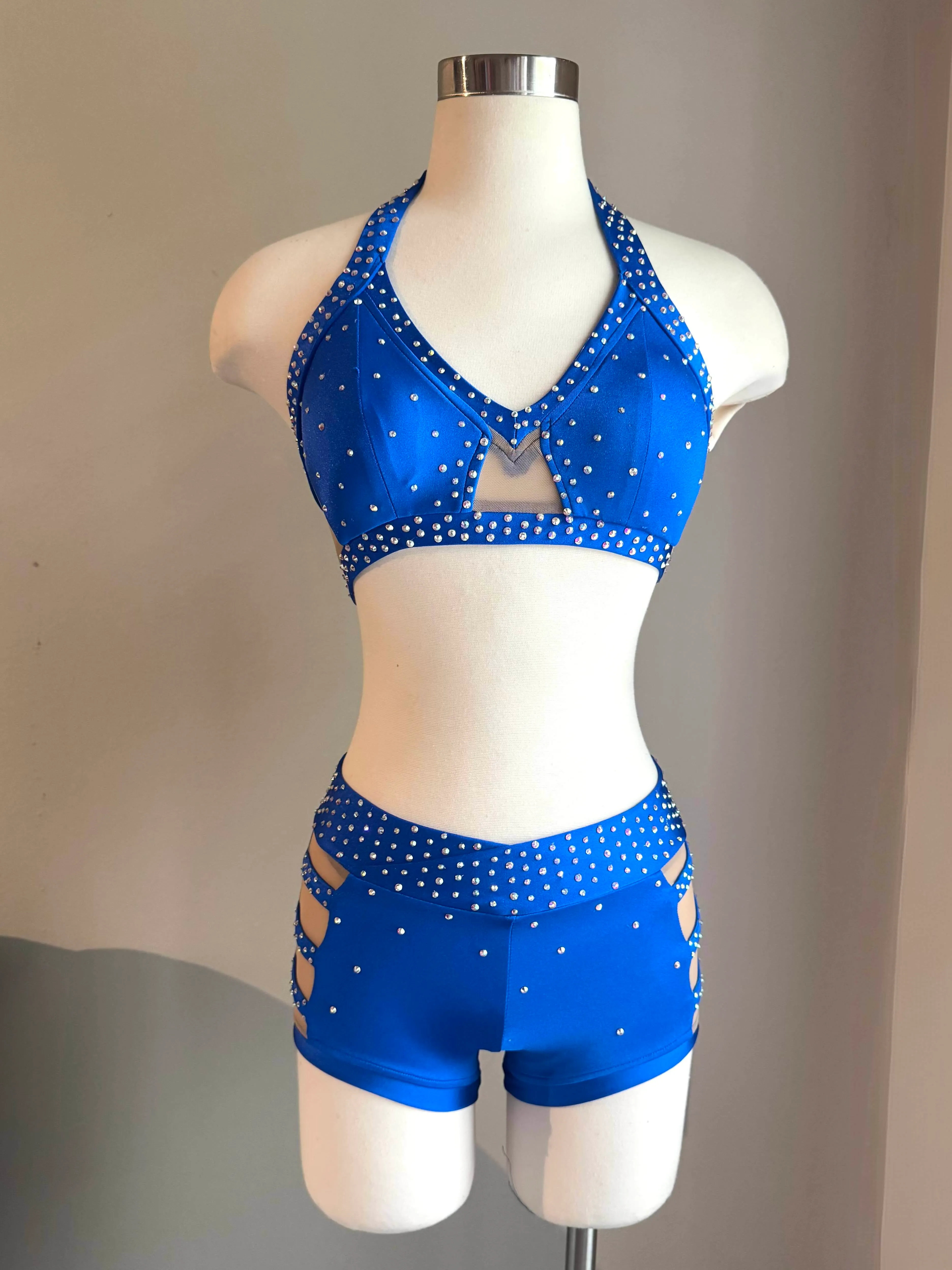 Royal Blue Mesh Detail Audition Set - Medium