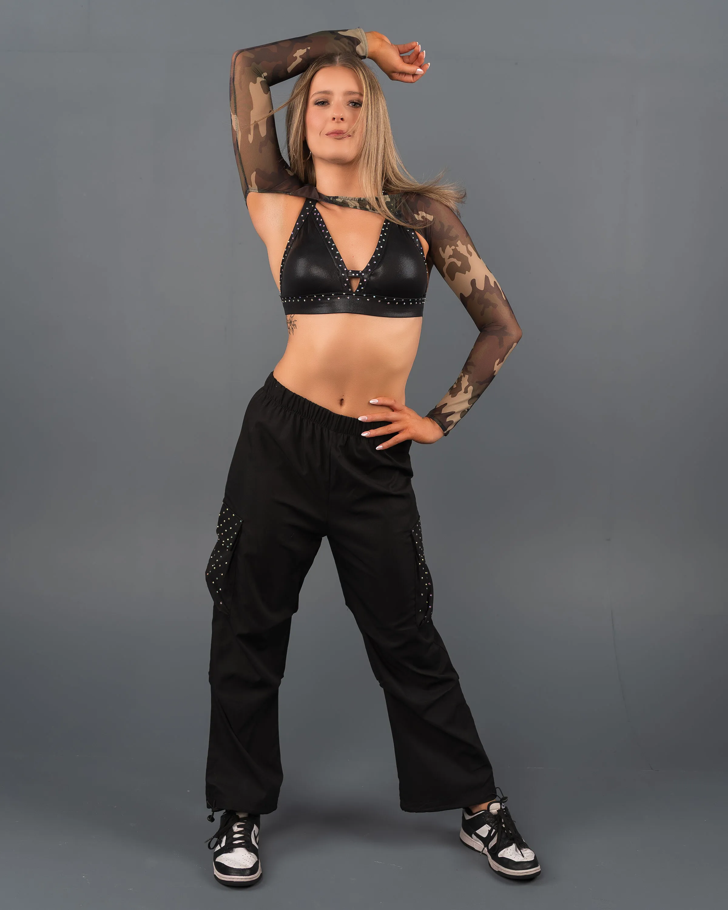 Black and Camo Hip Hop Look - Small