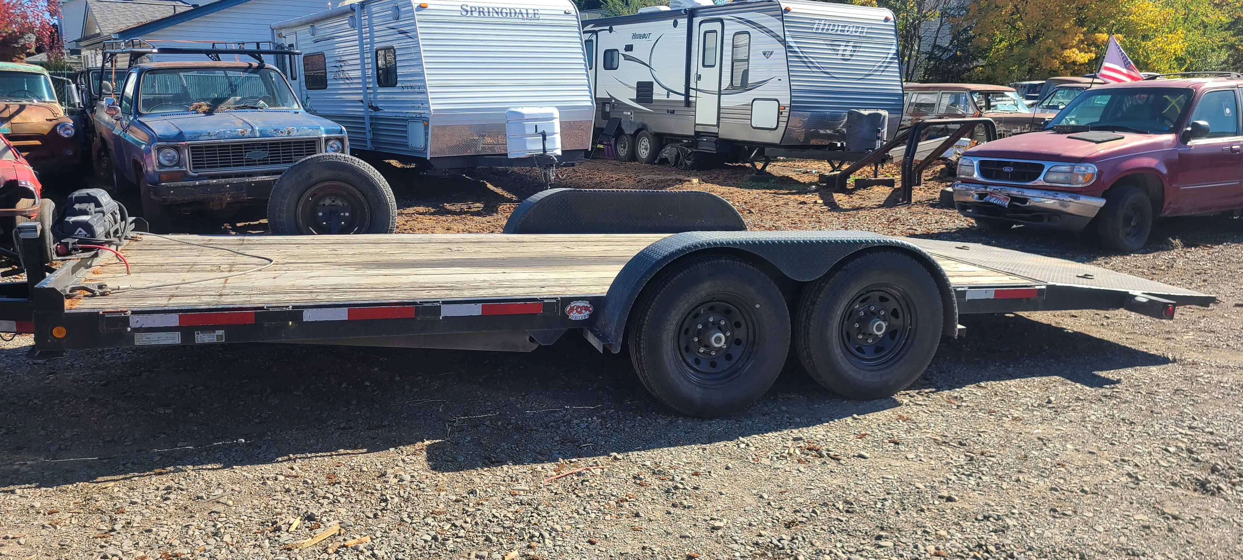 20' Tilt Deck Trailer W/ Winch