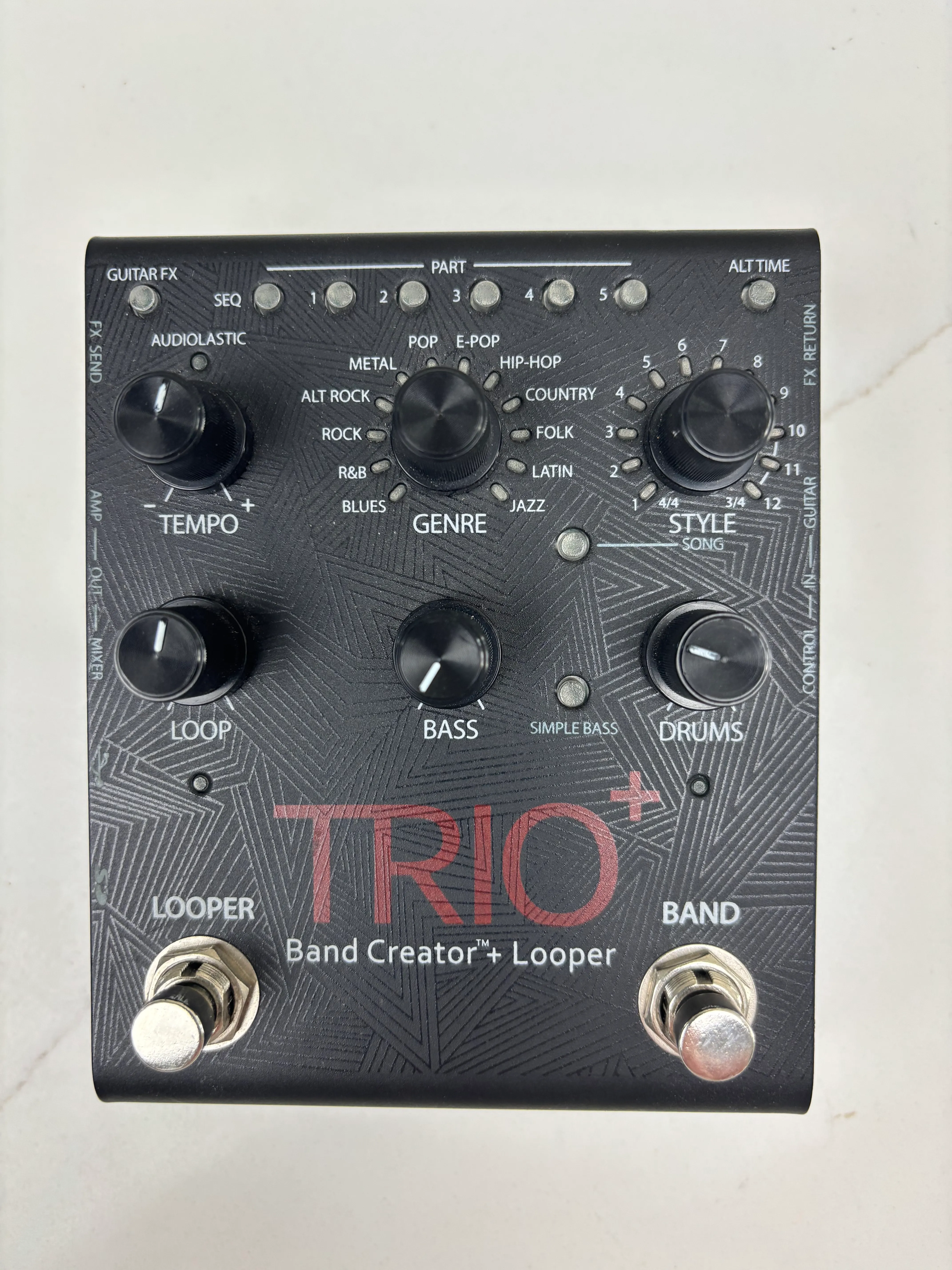 Trio + Band Creator + Looper effects petal