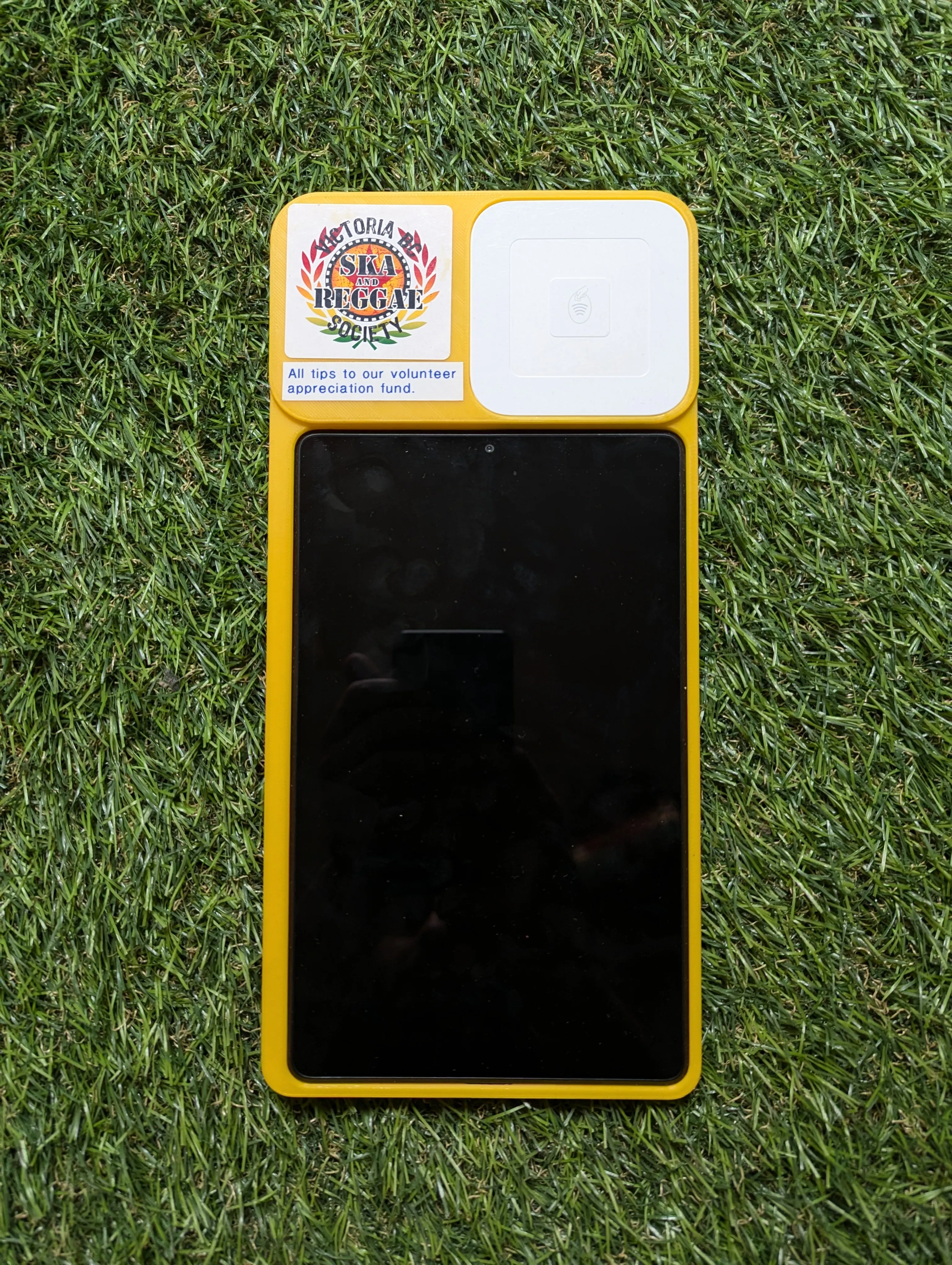 Tablet with Square in Custom Case