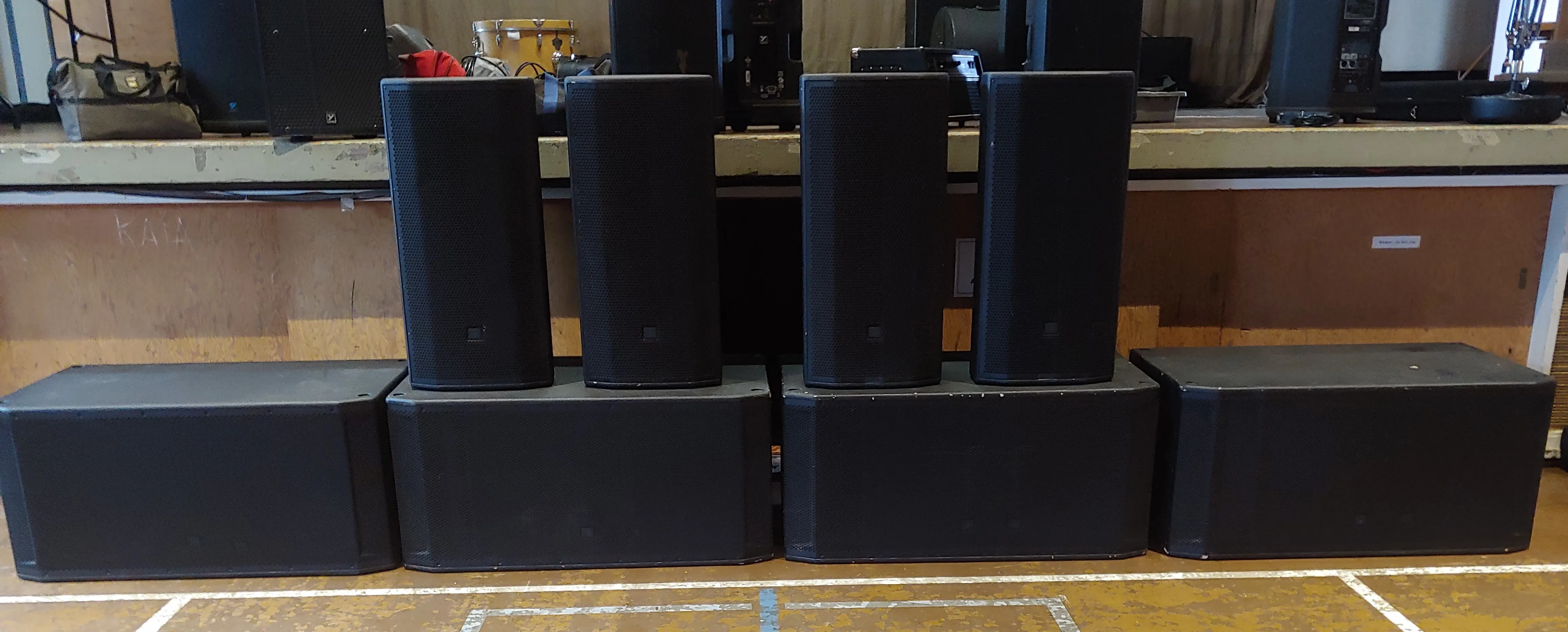 JBL PA Bundle - 4 Subs + 4 Tops