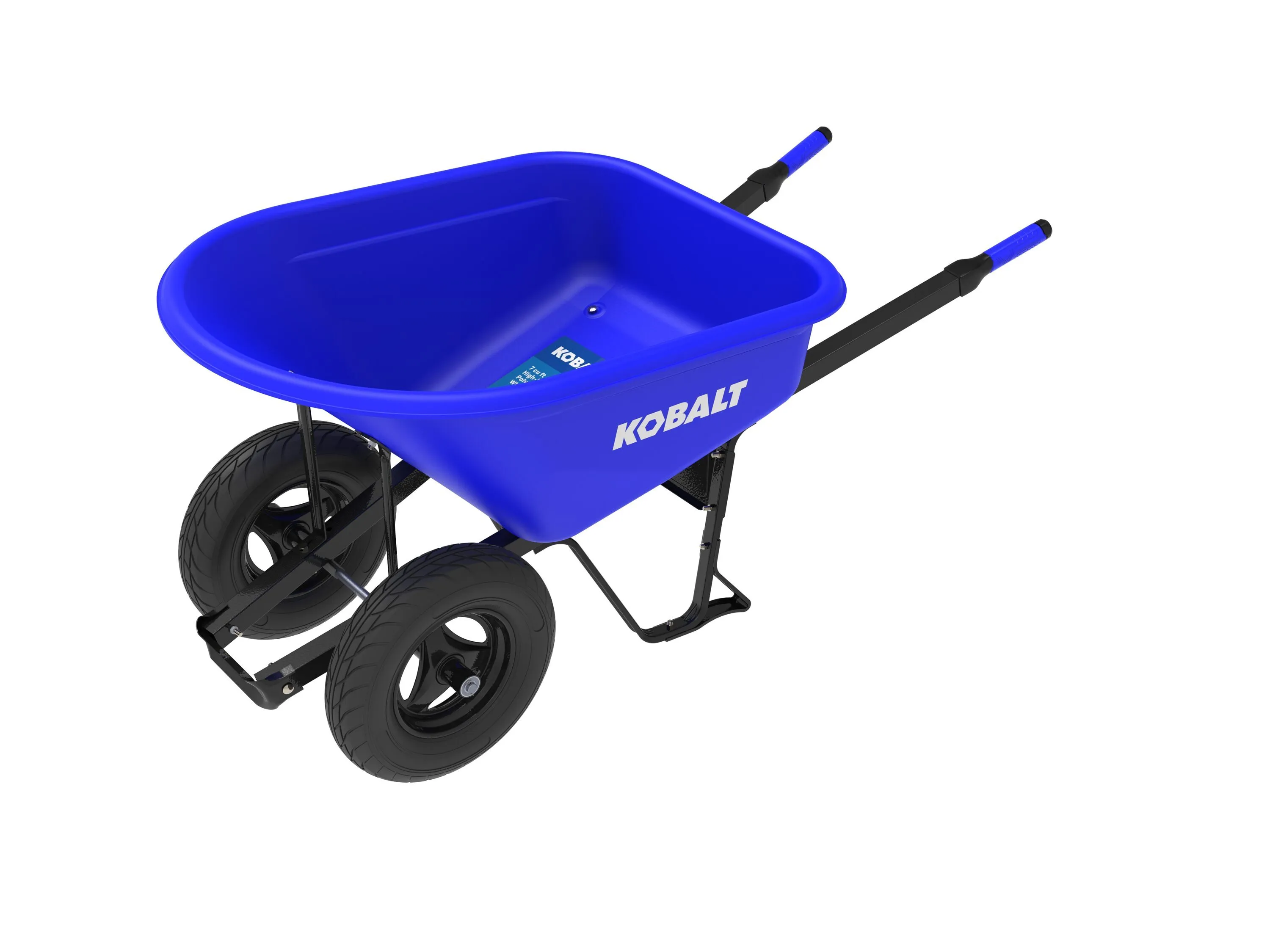 Kobalt 7-cu ft 2 Wheel Push Wheelbarrow