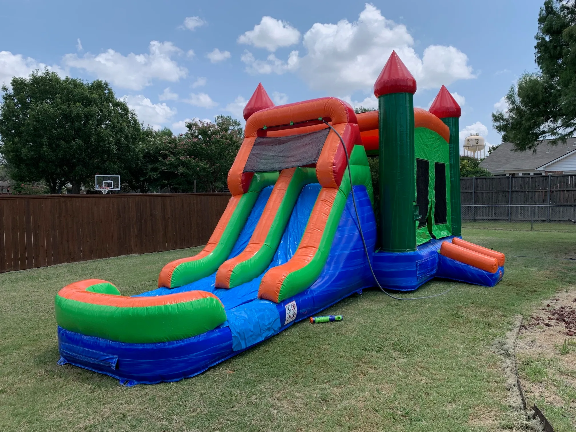 Double Lane Combo Water Slide