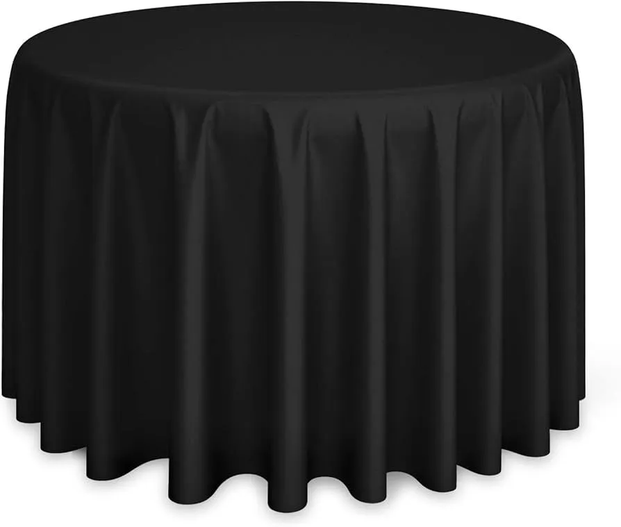 120" Round Black Linens 