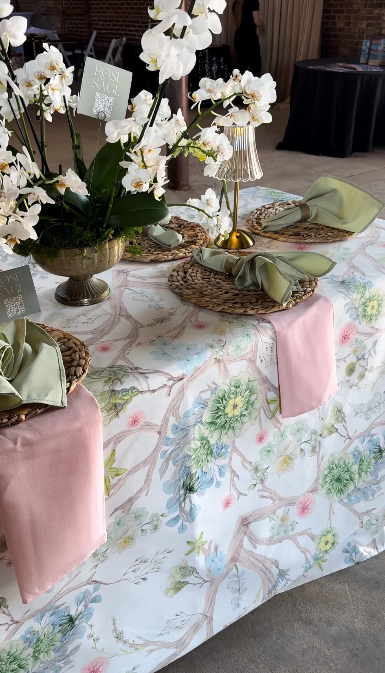 The "Gemma" 90"x132" Patterned Linen