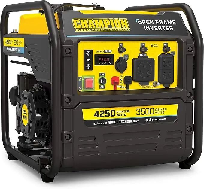 Champion Power Equipment 200914 4250-Watt Open Frame Inverter Generator, Dual Fuel Technology