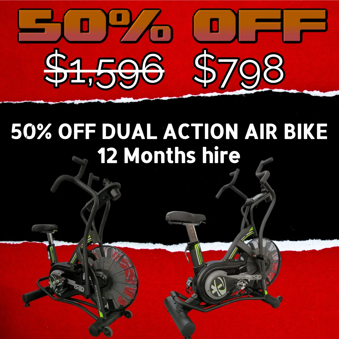50% OFF DUAL ACTION AIR BIKES 12 Month hire