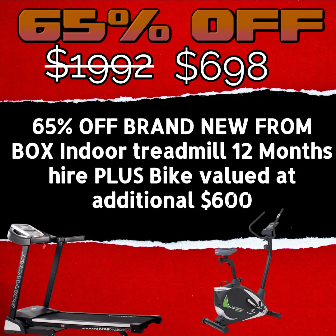 65% OFF BRAND NEW TREADMILL HIRE