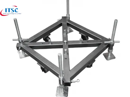 Base truss potes regulables
