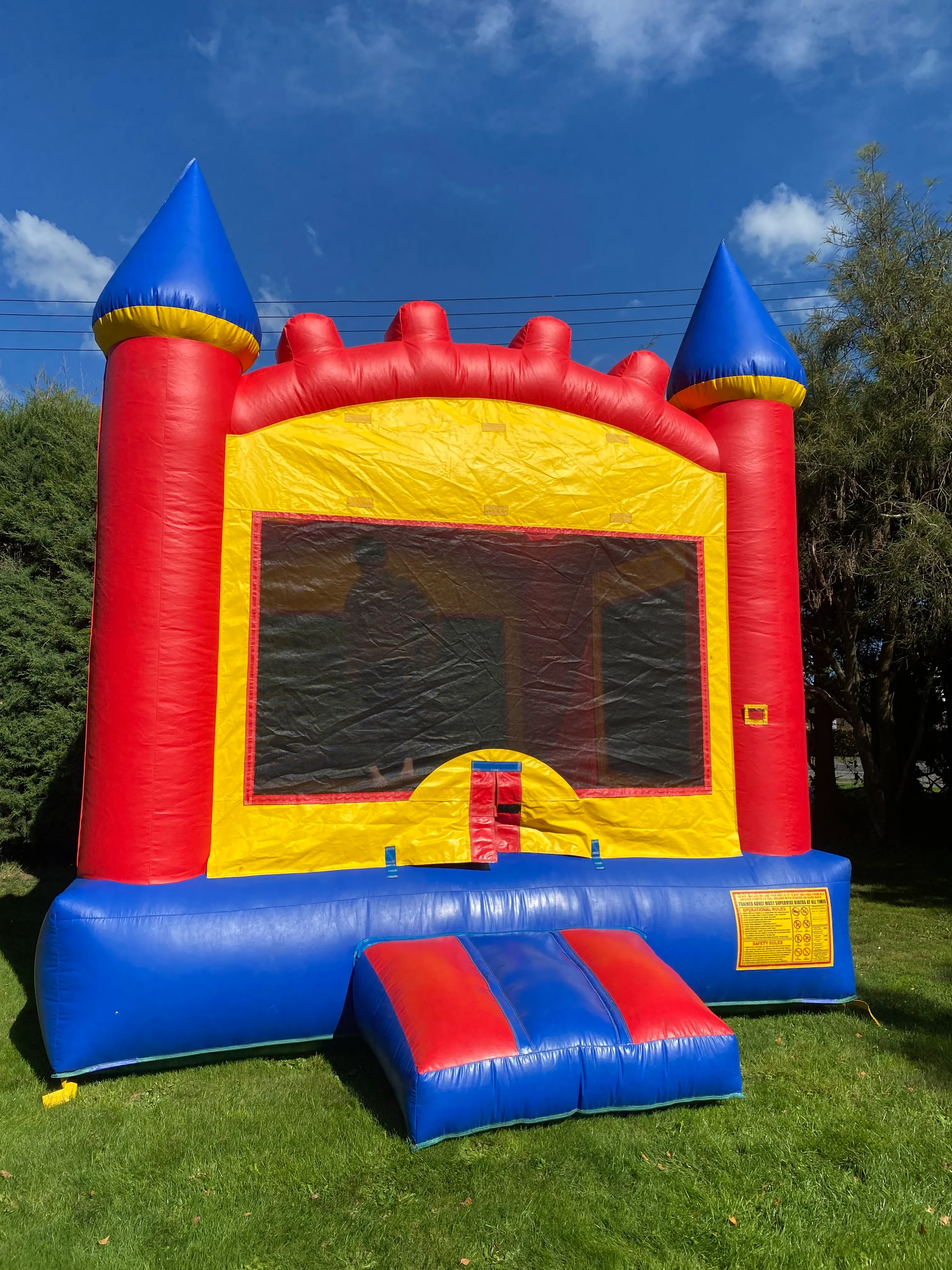 Bright and colourful Bouncy Castle