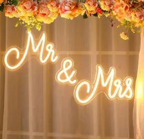 Mrs & Mrs LED Neon Sign