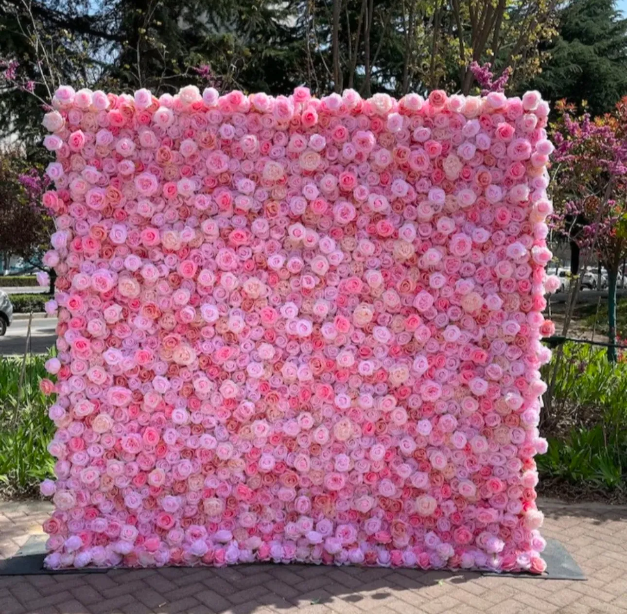 8x8ft Flower Wall (Pink) 