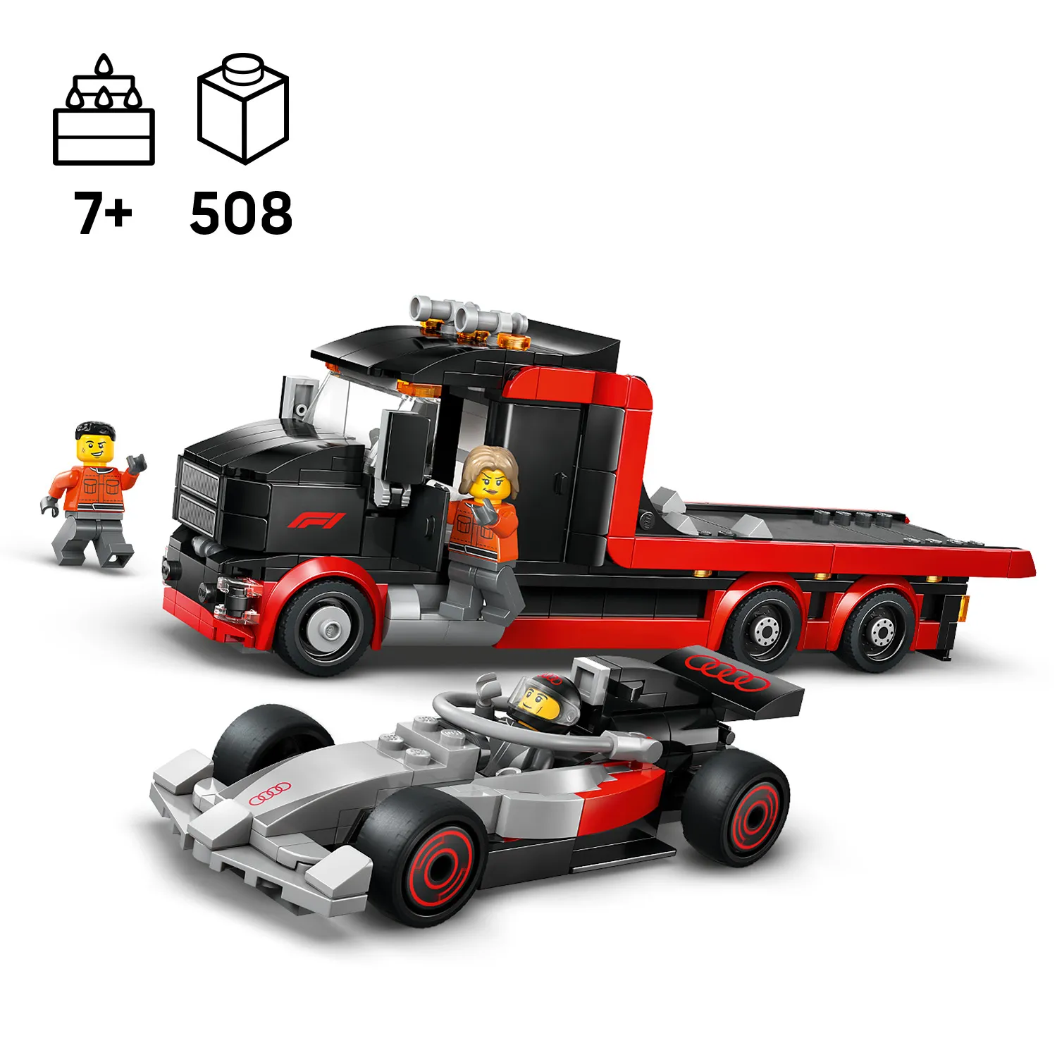 60493 - CITY - F1® Display Truck with Audi F1® Race Car