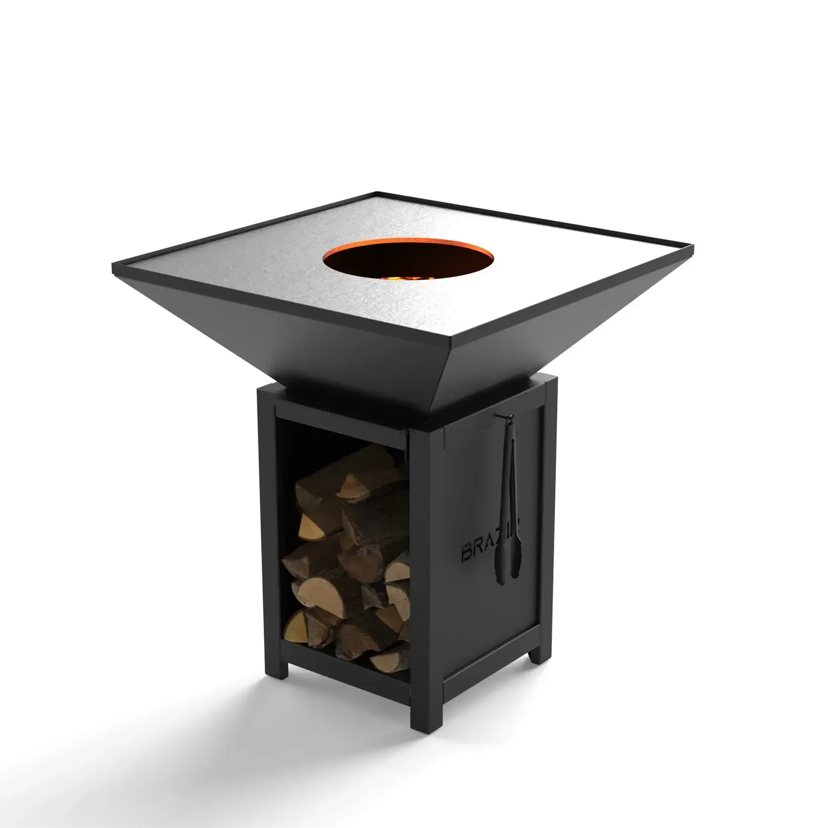 Brasero BRAZIR 840 classique carré noir