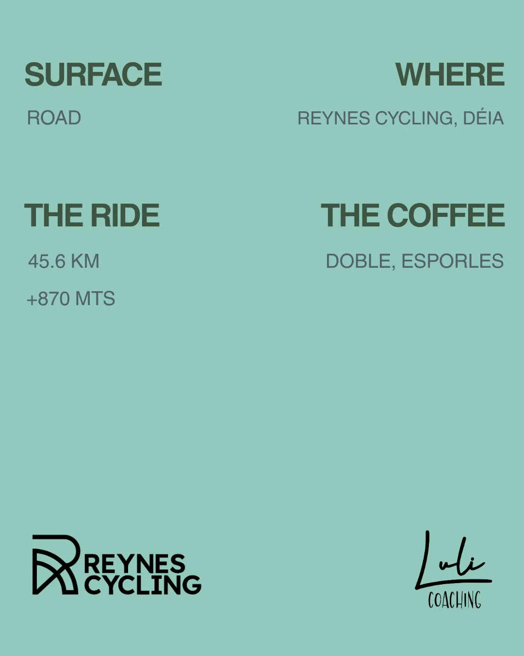 Coffee ride with Luli