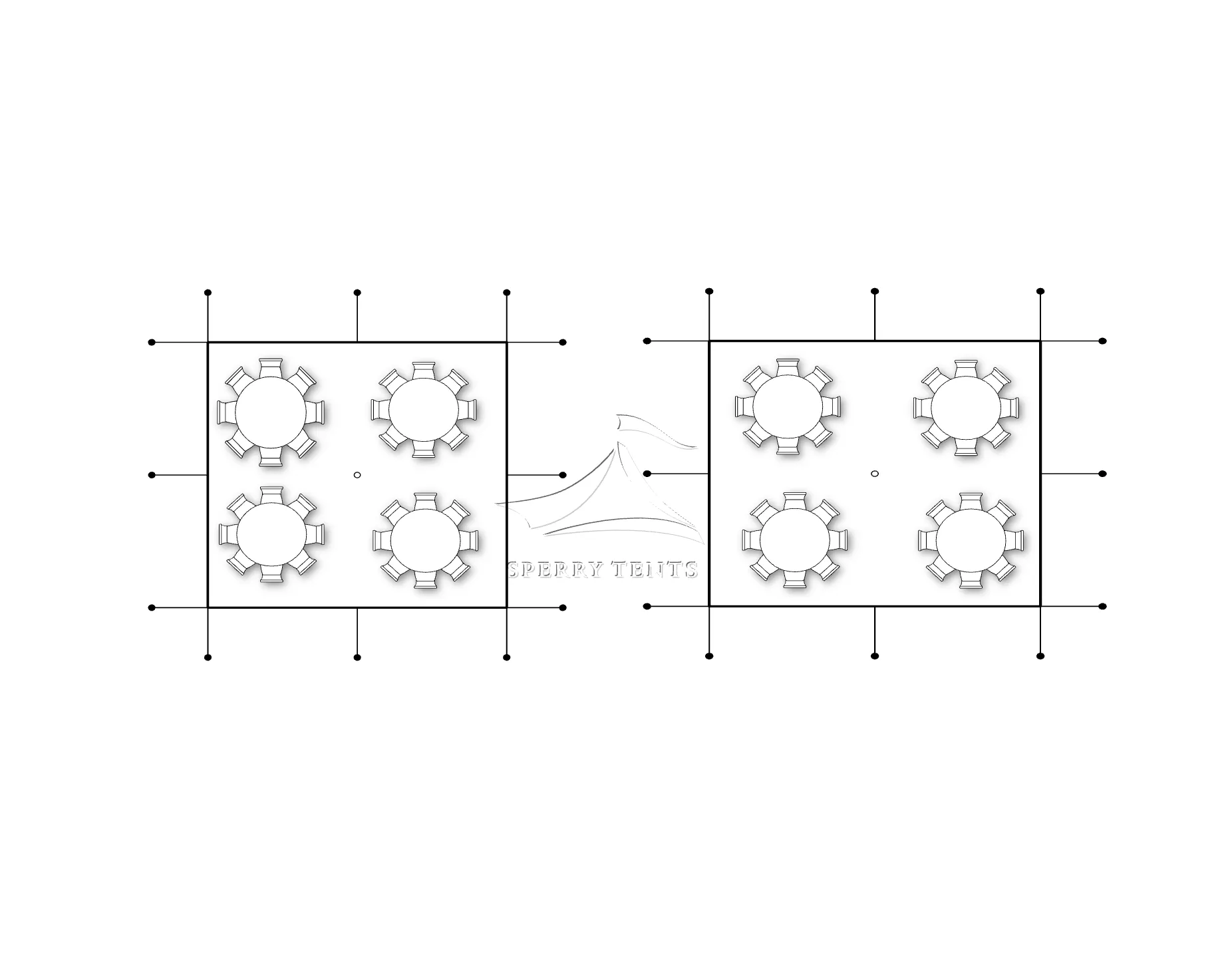 60 Guest Budget Tent Package