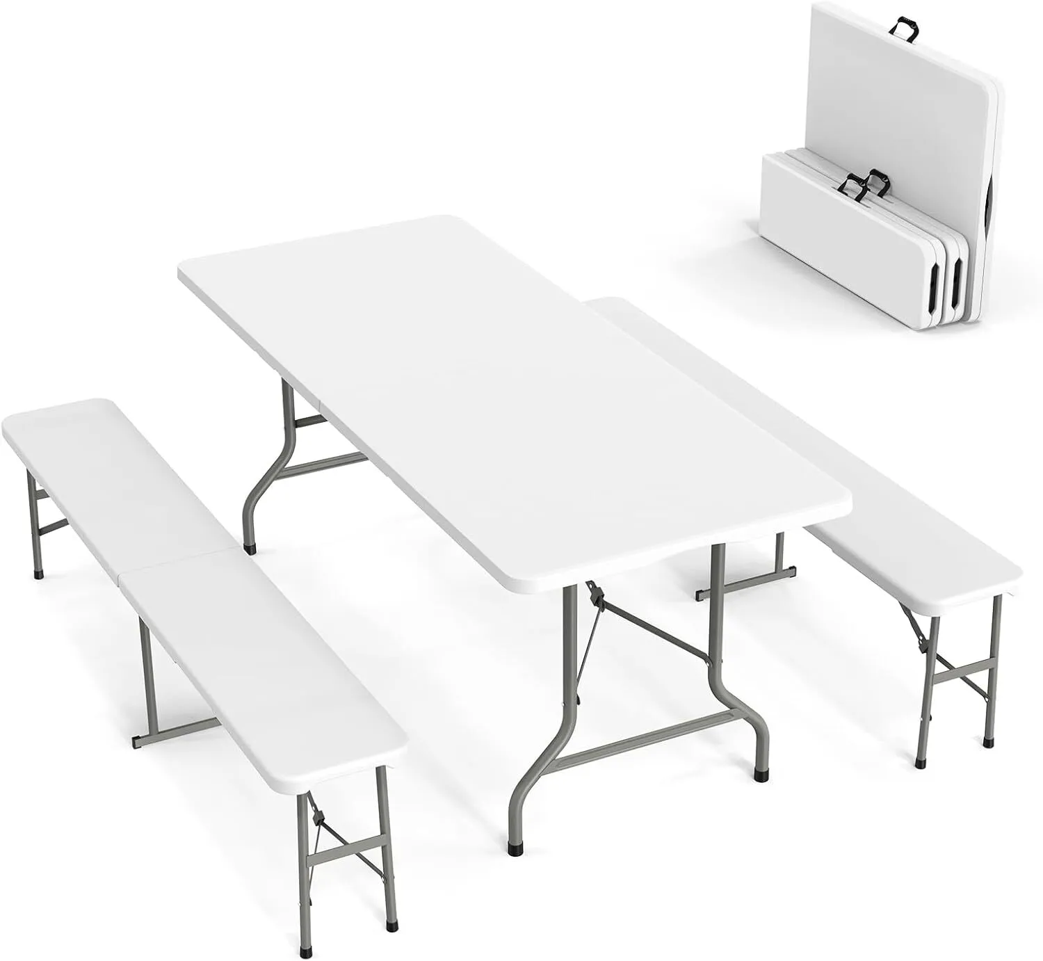 Banquet Tables - Folding Picnic Table & 2 Benches