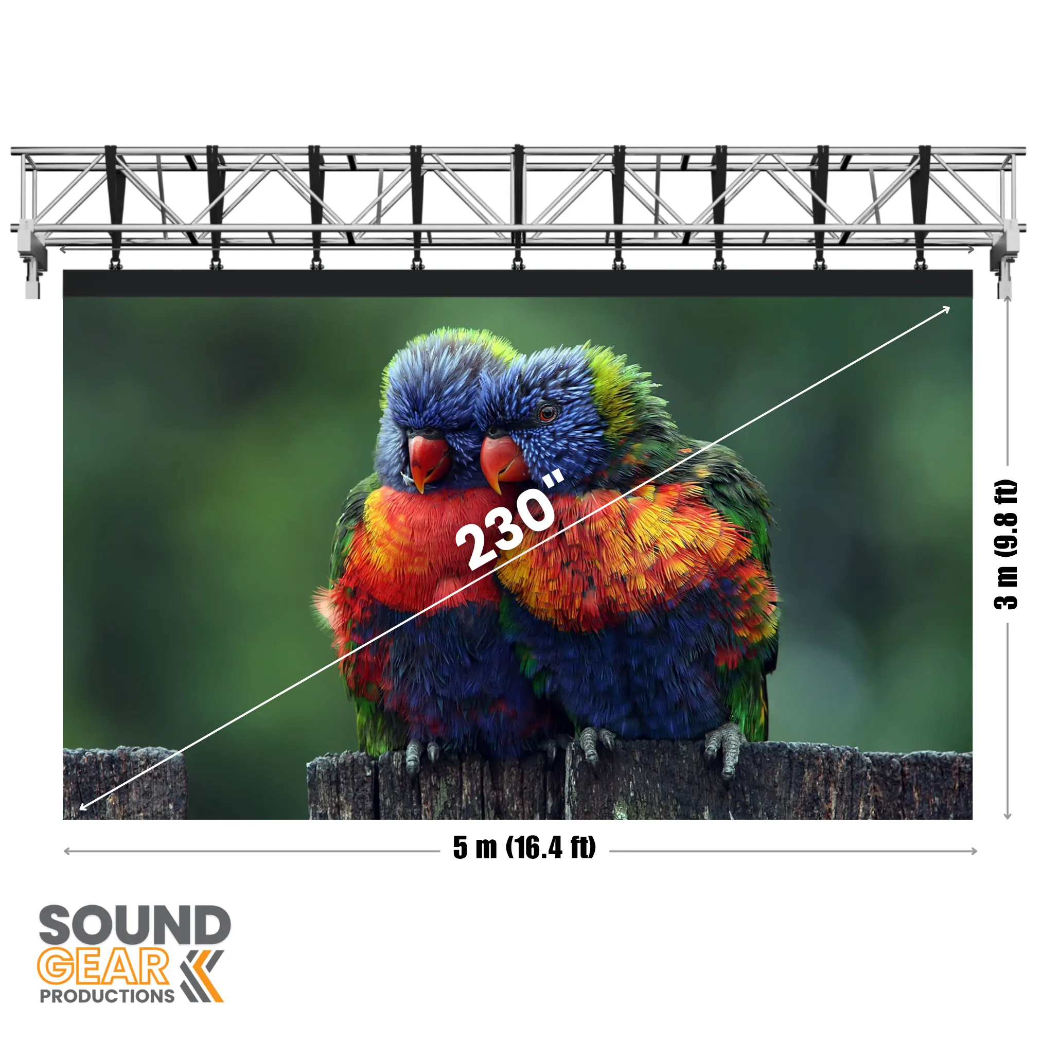 230" LED Screen 