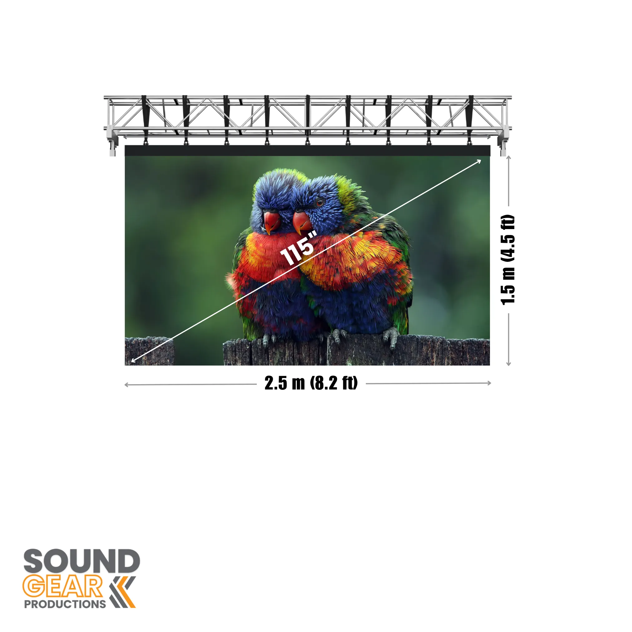 115" LED Screen
