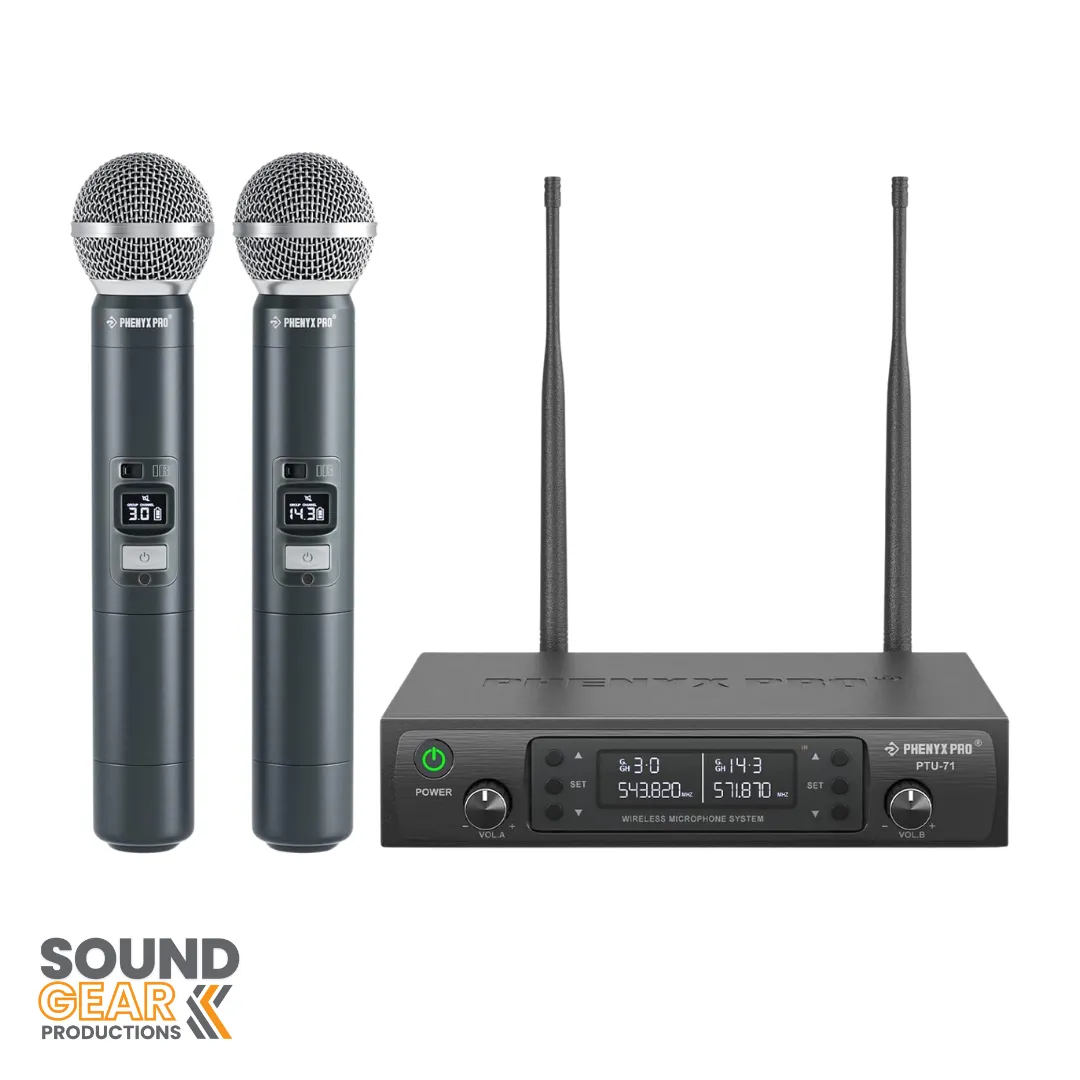 Wireless Microphone System - Two (2) Microphones