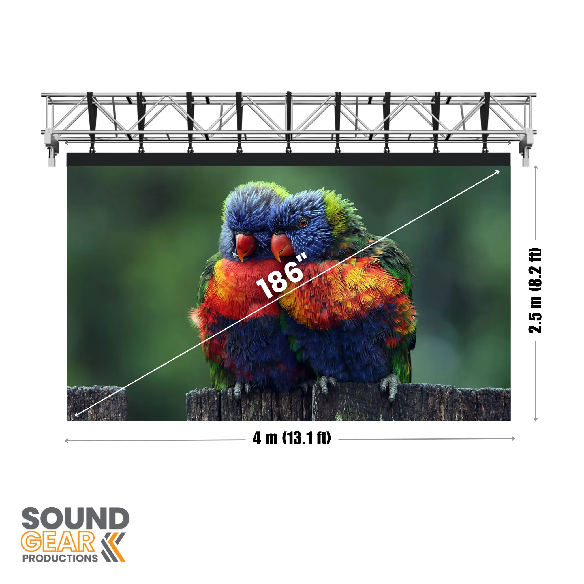 186" LED Screen 