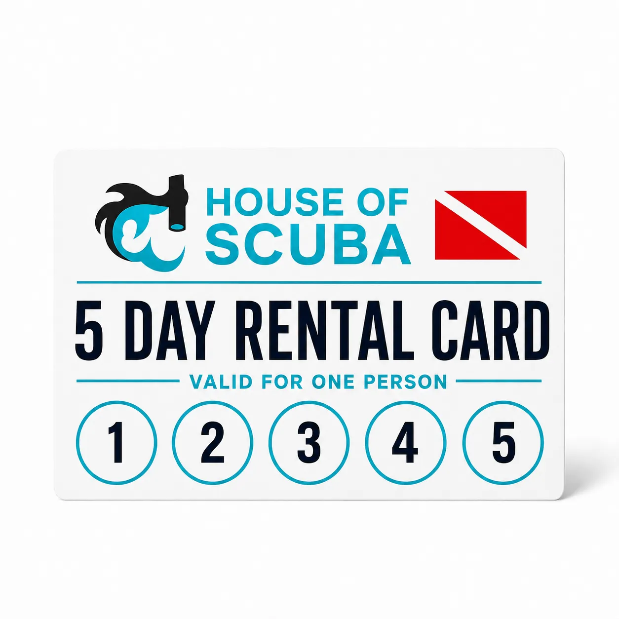 5 Day Rental Punch Card