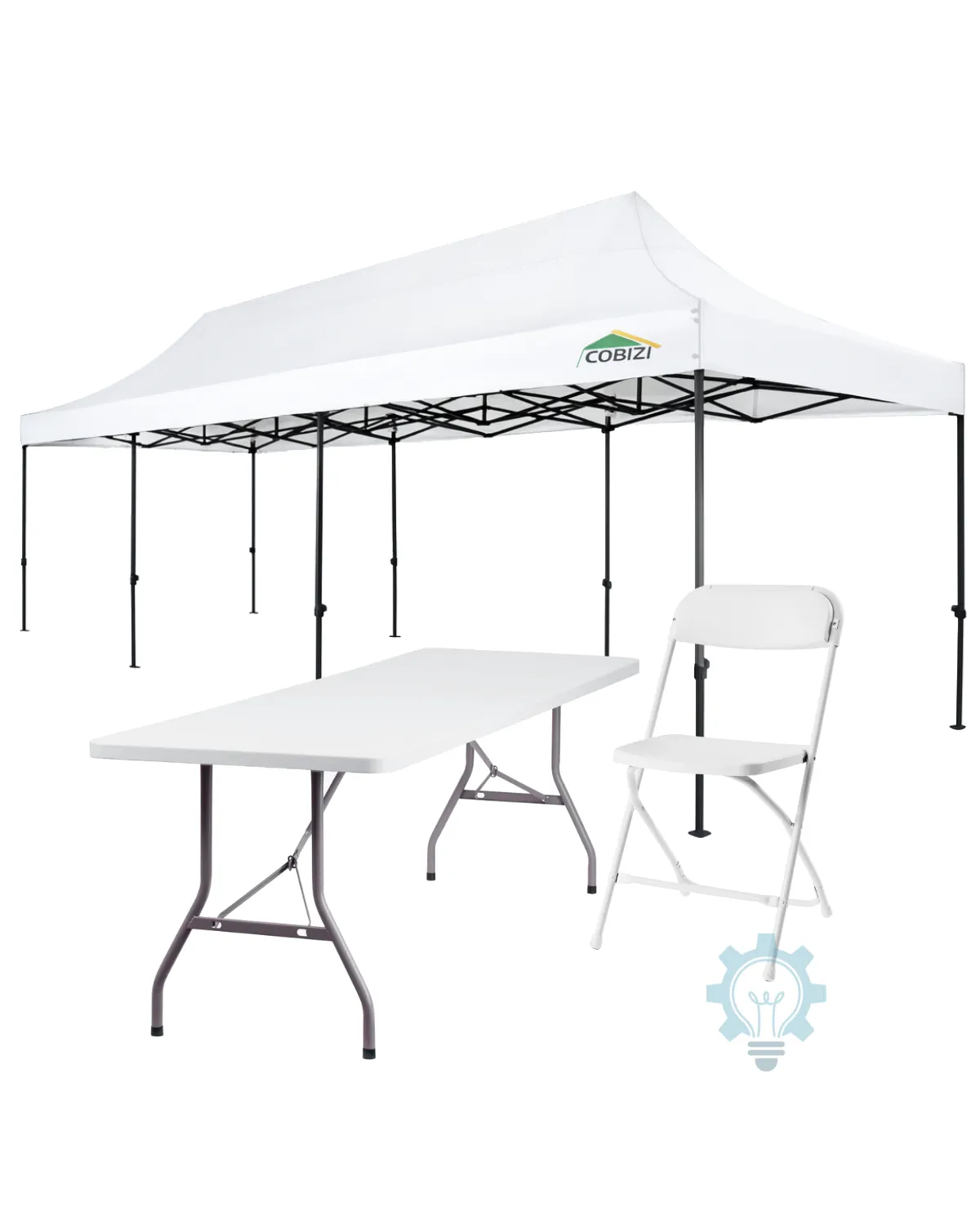 10x30 Pop-Up Tent Bundle (6 Foot Tables) 