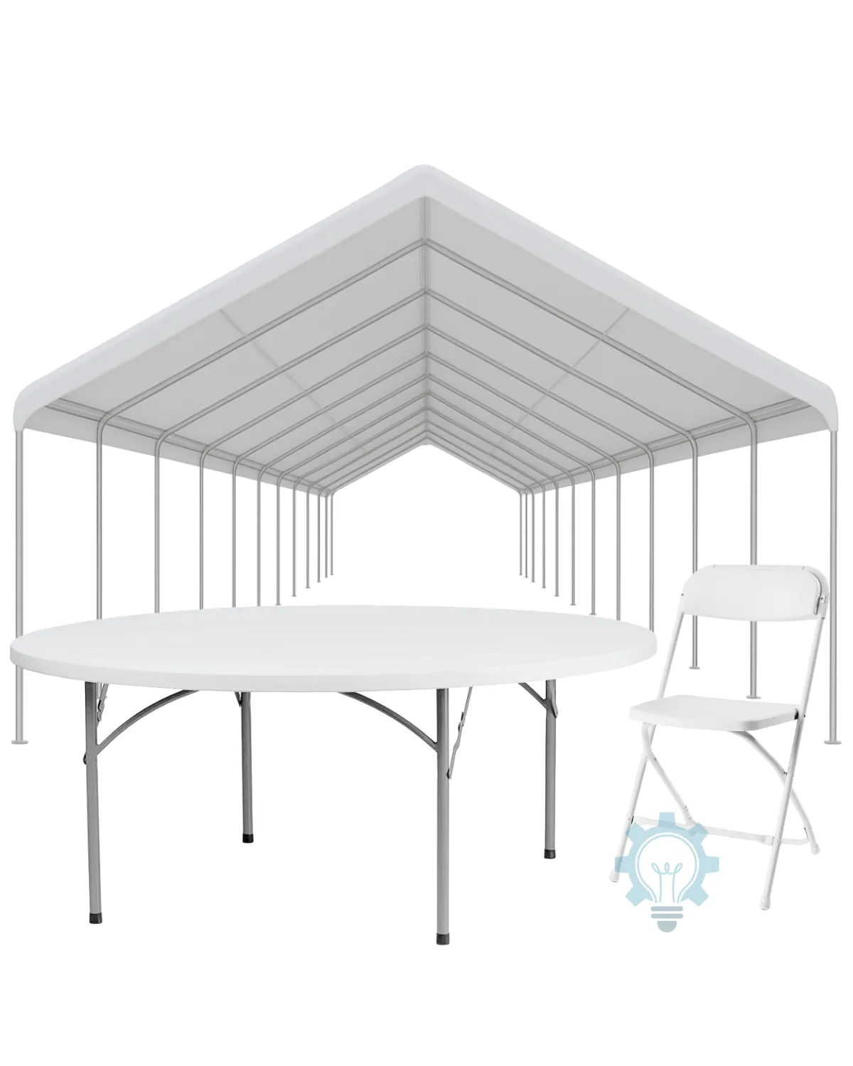20x70 Canopy Bundle (60" Round Tables) 