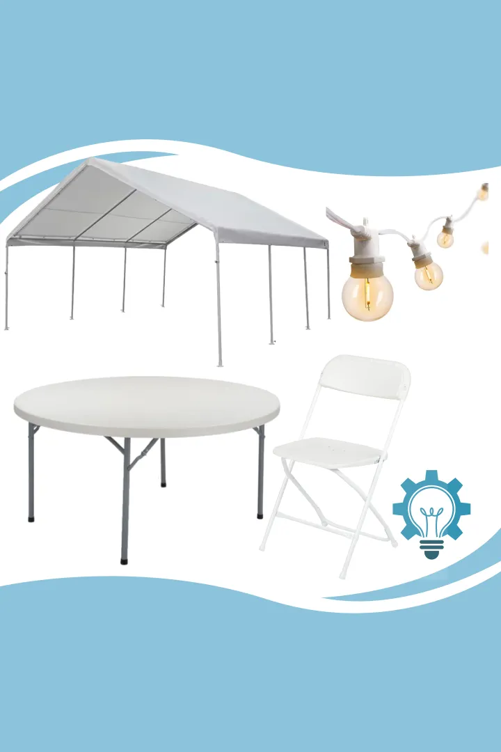20x20 Canopy Bundle (60" Round Tables)