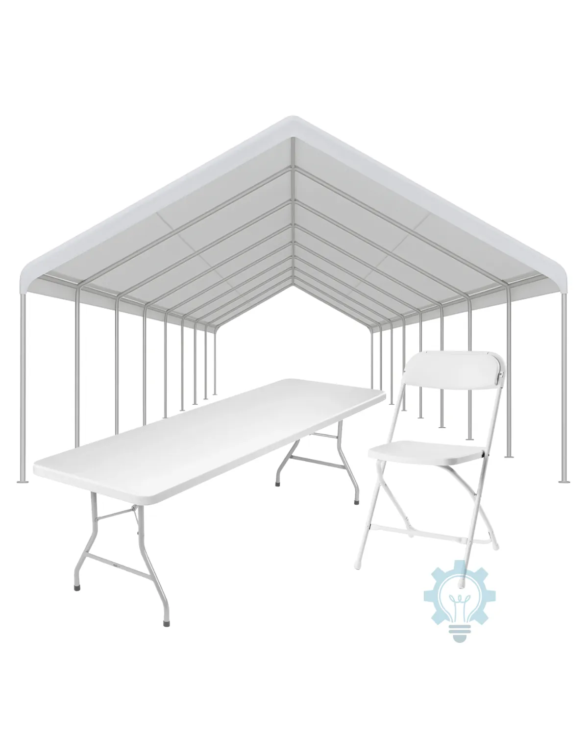 20x50 Canopy Bundle (8 Foot Tables)