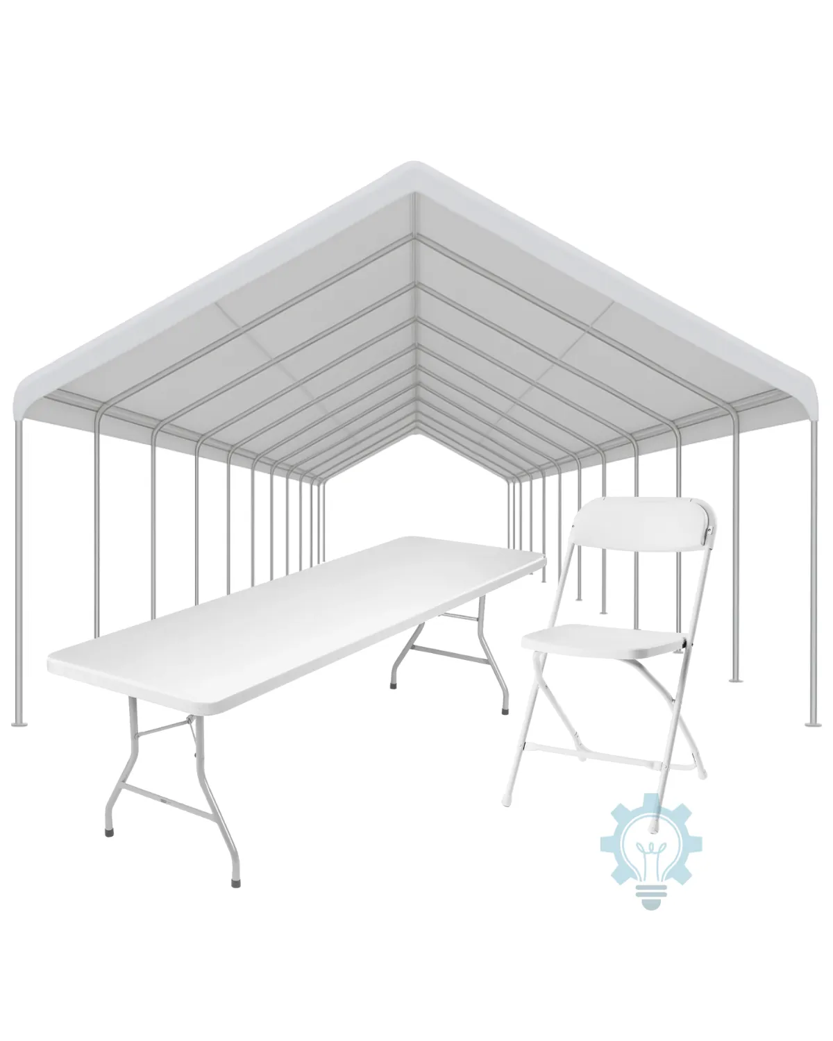 20x70 Canopy Bundle (8 Foot Tables)