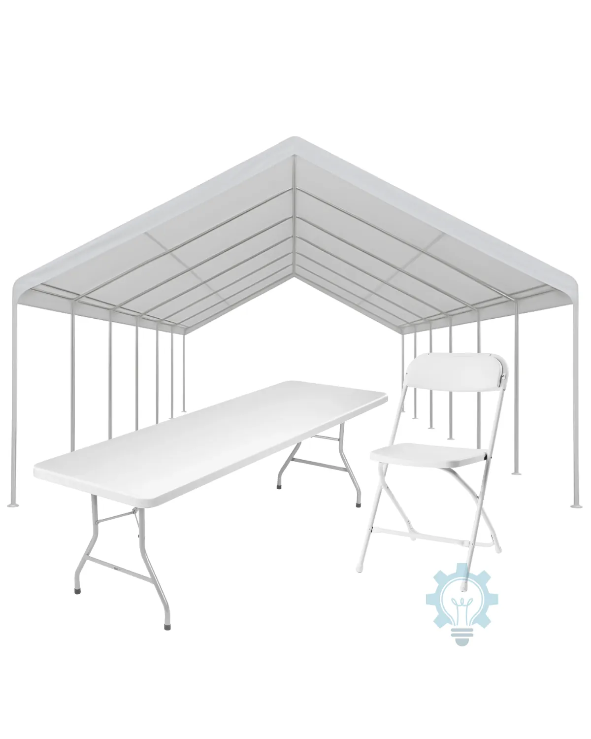20x40 Canopy Bundle (8 Foot Tables)