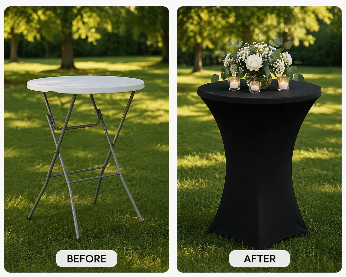 32 in. Round High Top Cocktail Table