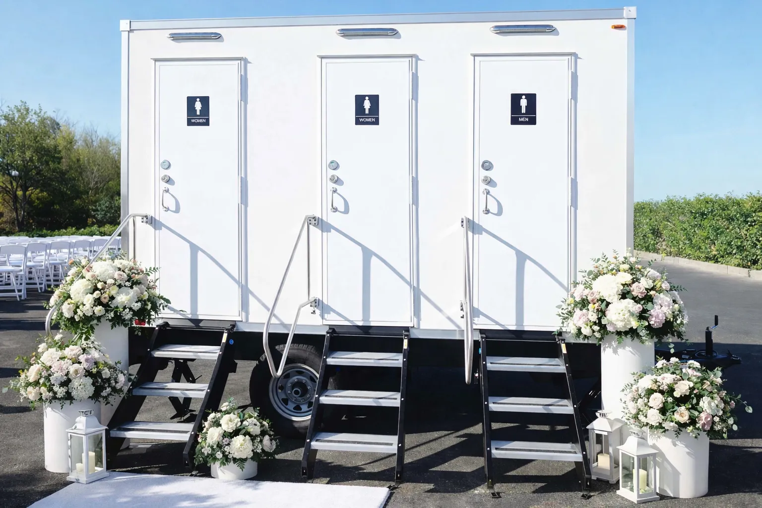 3-Station Luxury Restroom Trailer