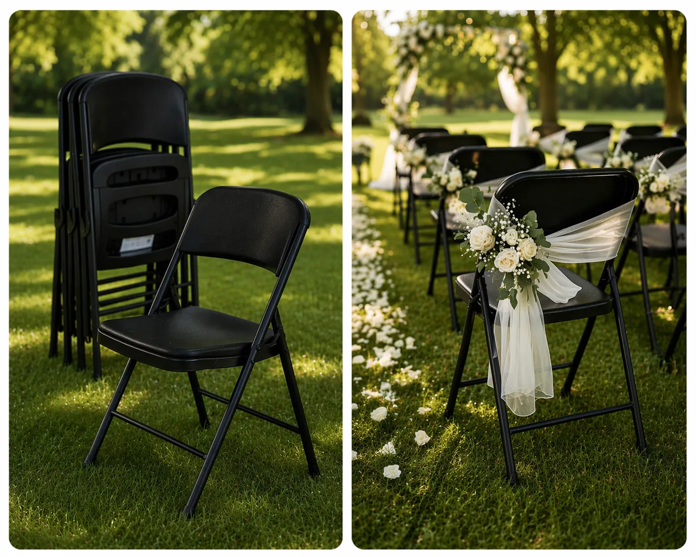 Black Folding Chairs