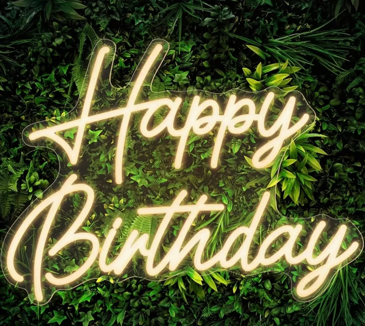Neon Happy Birthday Sign