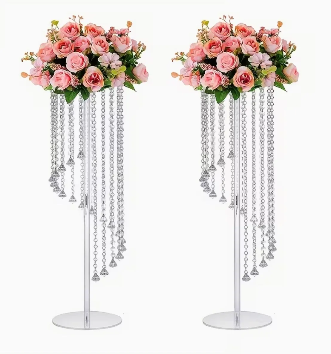 Centerpiece- Crystal Cascade Floral Stand