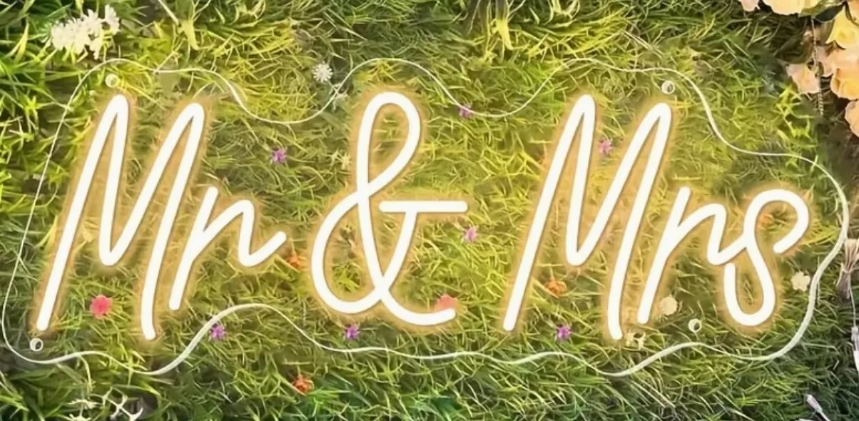 Neon Mr. & Mrs. Sign