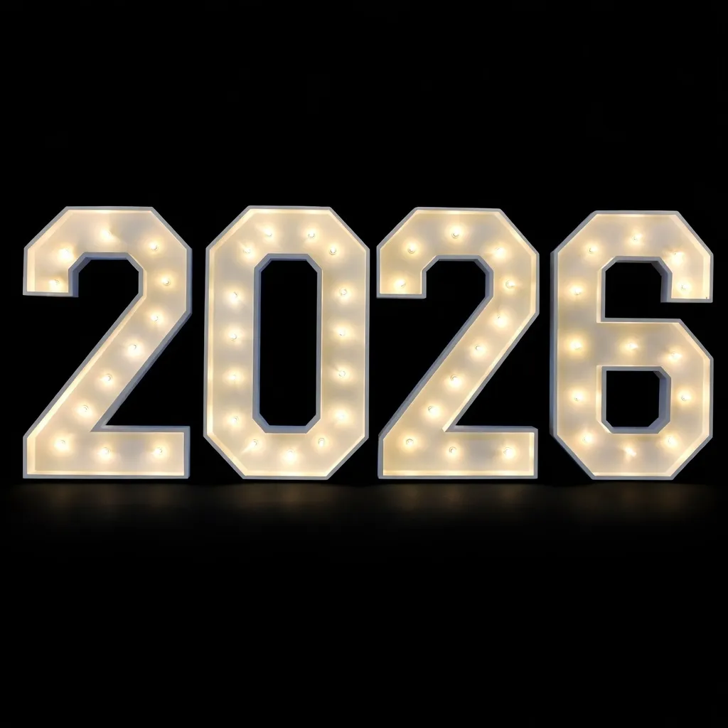 4' Wood Marquee Letters & Numbers