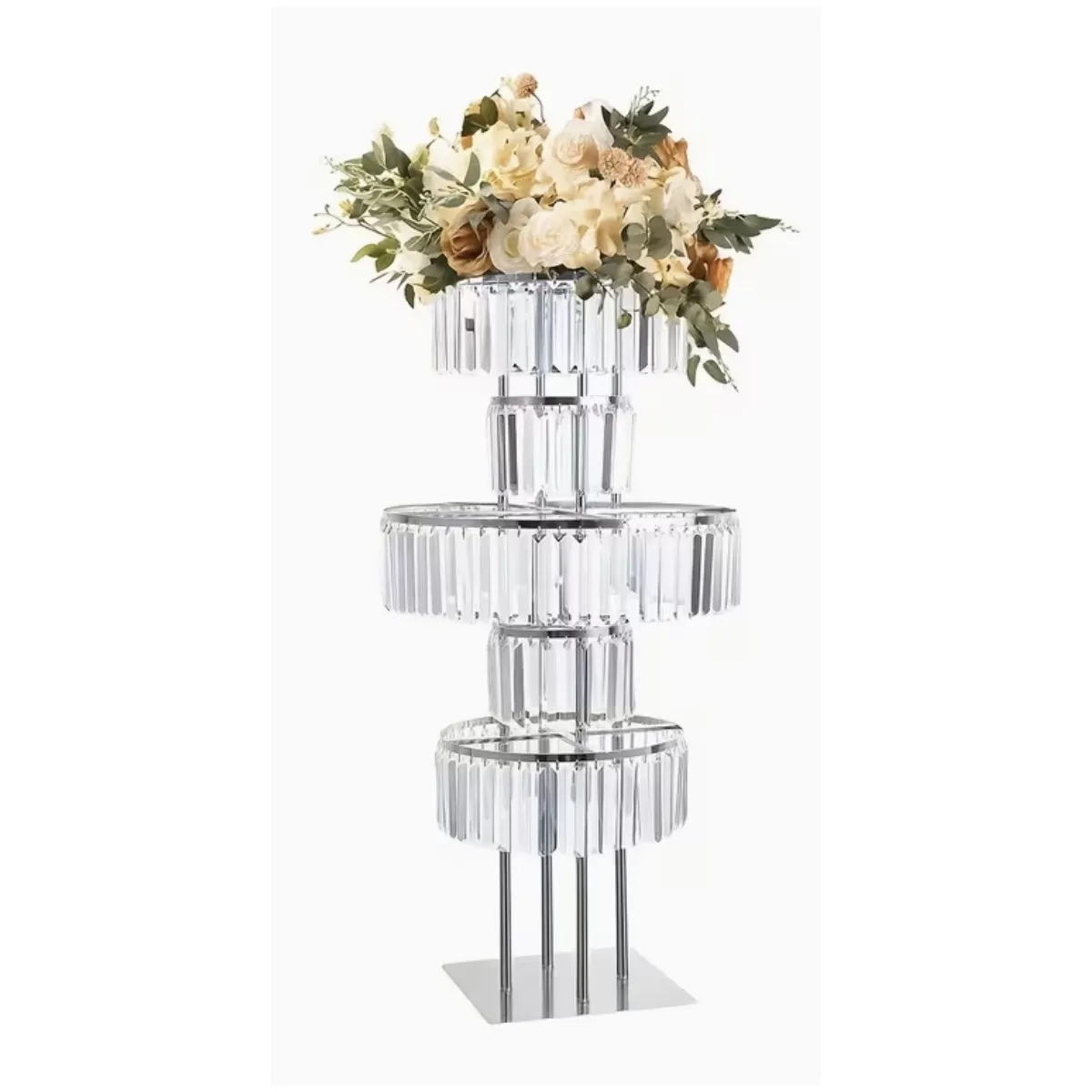 Centerpiece- Crystal Tiered Stand