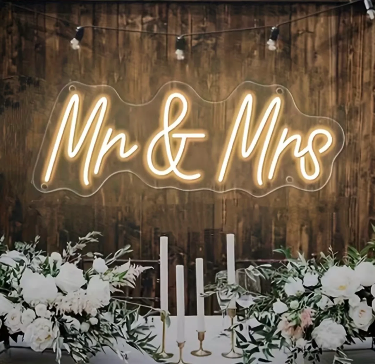 Neon Mr. & Mrs. Sign