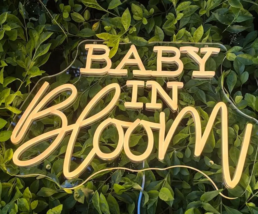 Neon Baby in Bloom Sign