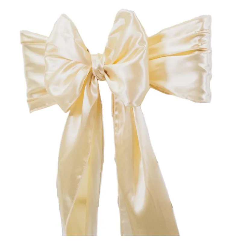Satin Ivory Chair Sash