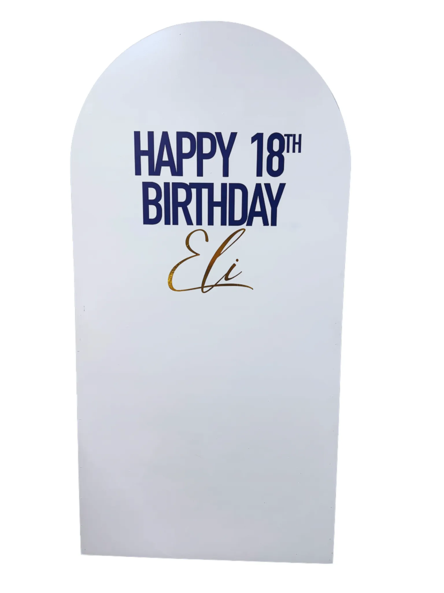 Personalised Vinyl Sticker for Backdrop