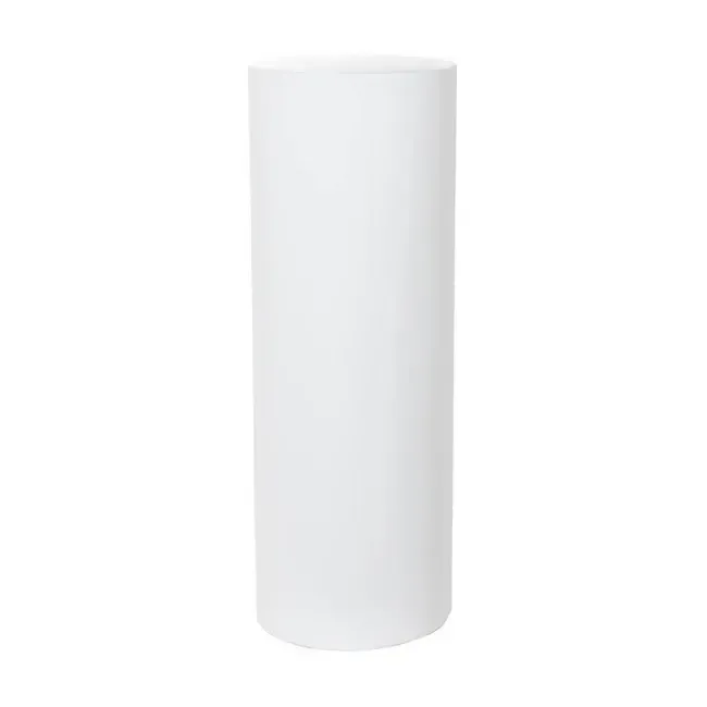 White Round Acrylic Plinth - Single