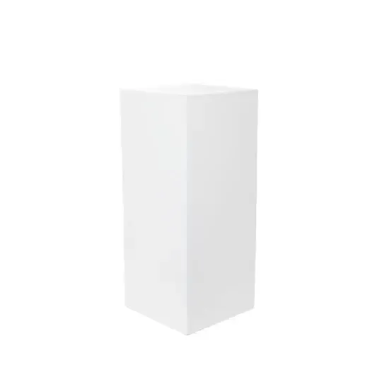 White Gloss Square Plinth Hire