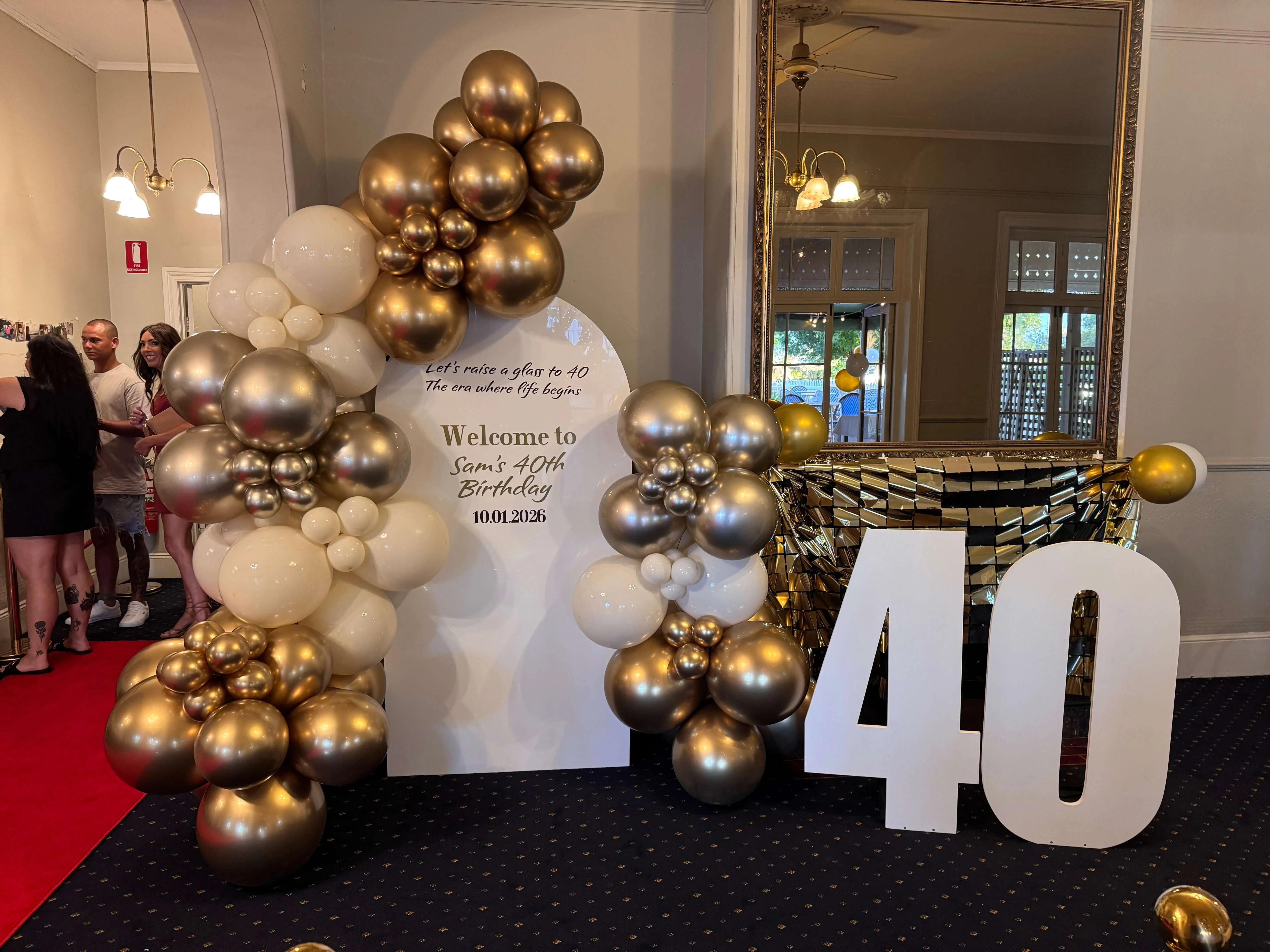 Luxe 40th Birthday Statement Package