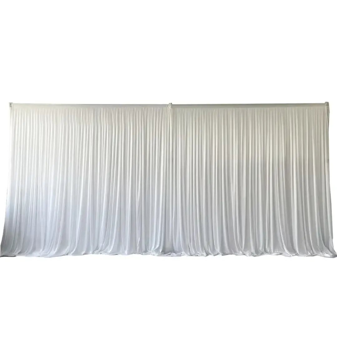 6m White Curtain Backdrop 