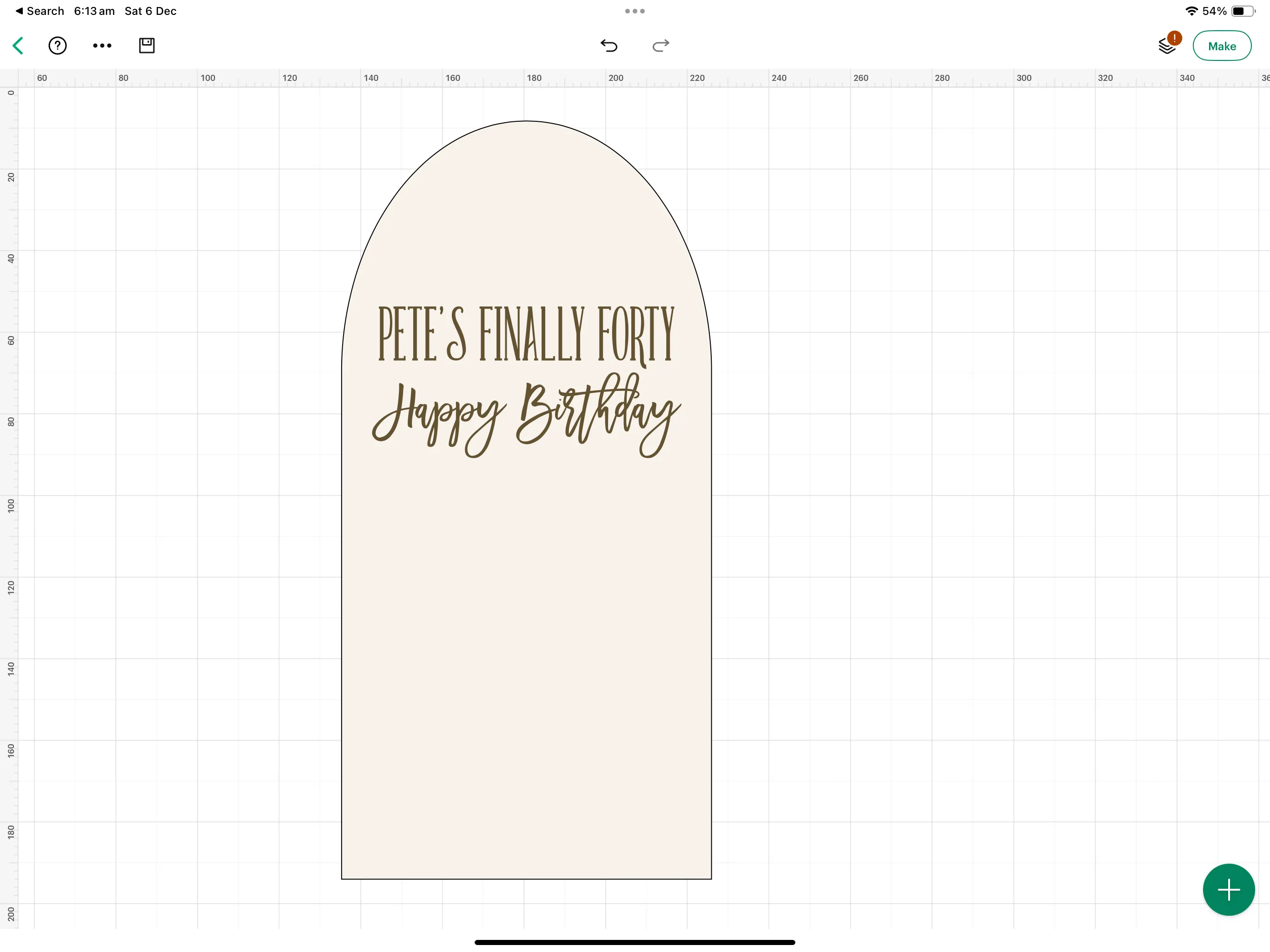 Personalised Vinyl Sticker for Backdrop